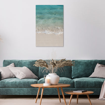 SERENITY BY THE SHORE Quadro em tela vertical