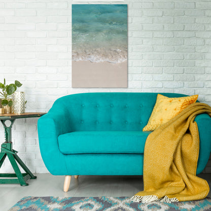 SERENITY BY THE SHORE Quadro em tela vertical