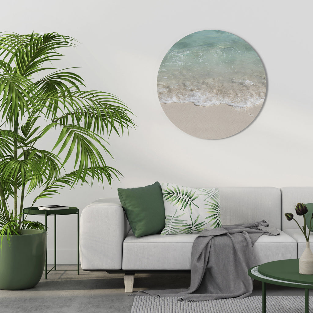 SERENITY BY THE SHORE Quadro Redondo Decorativo