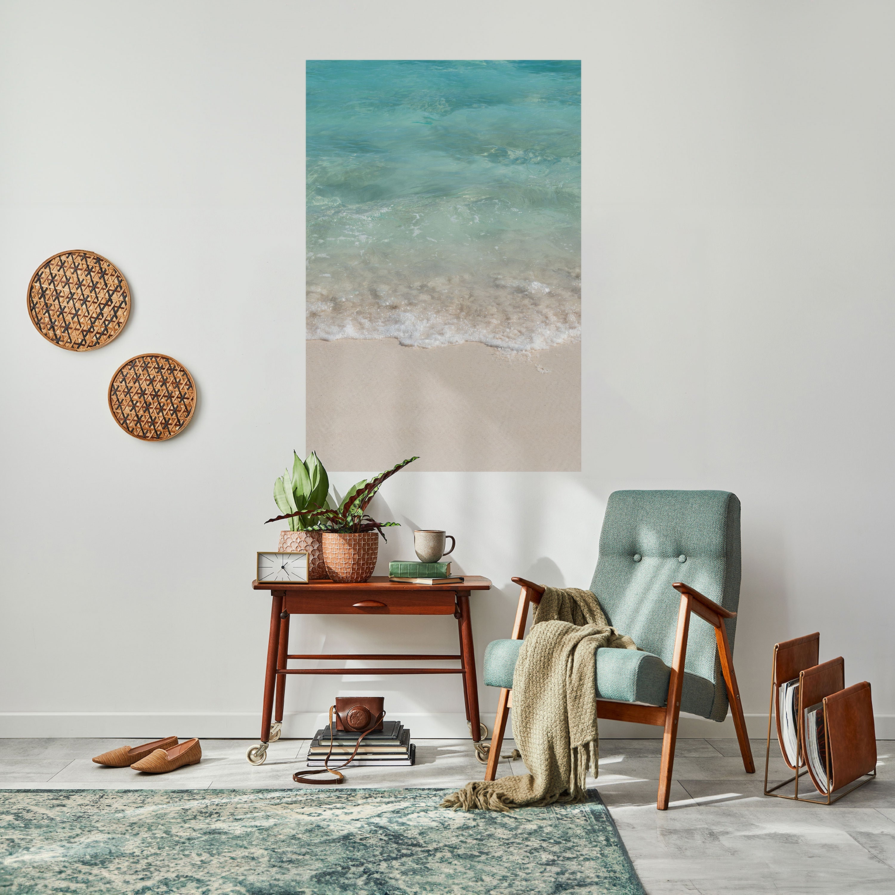 SERENITY BY THE SHORE Poster Vertical Autocolante