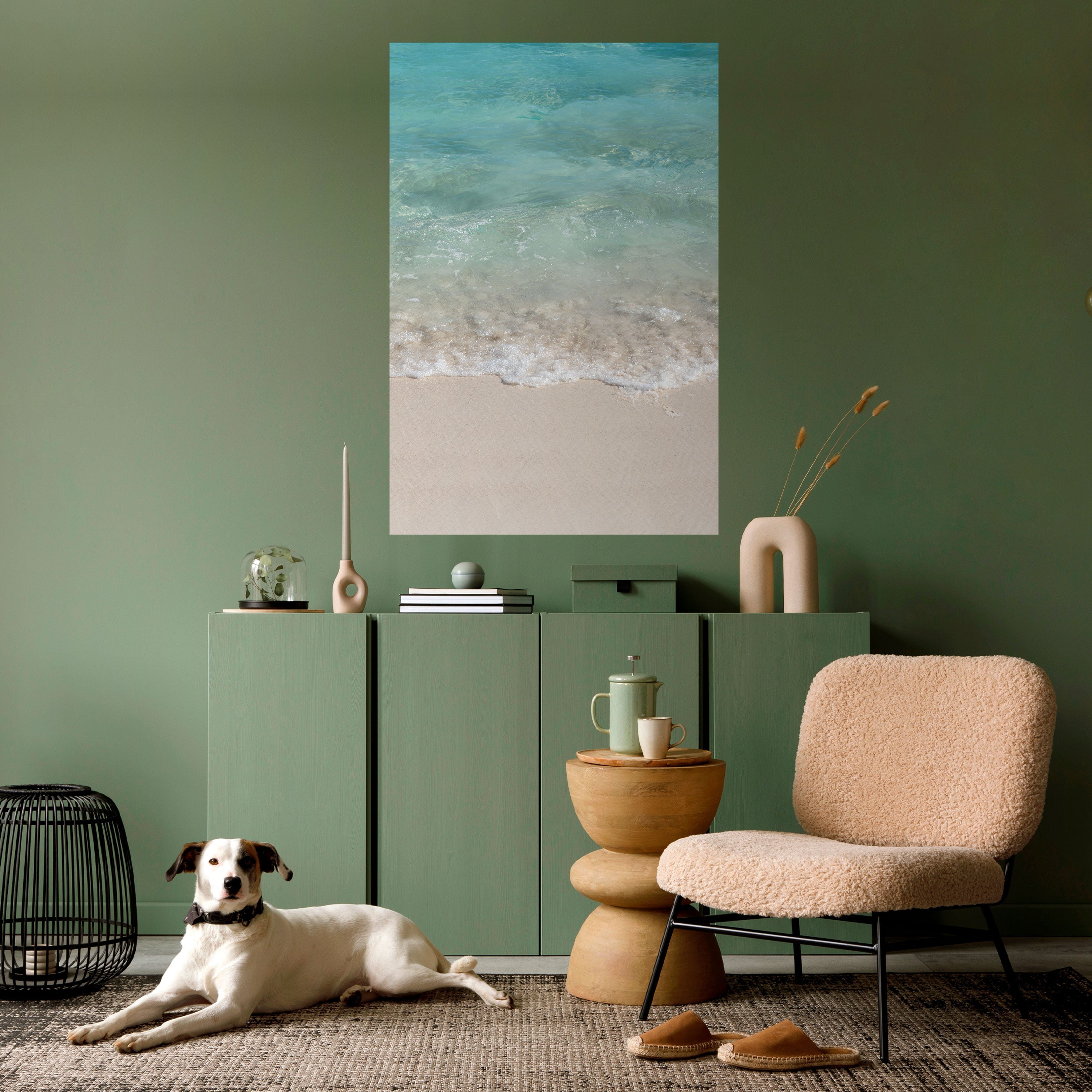 SERENITY BY THE SHORE Poster Vertical Autocolante