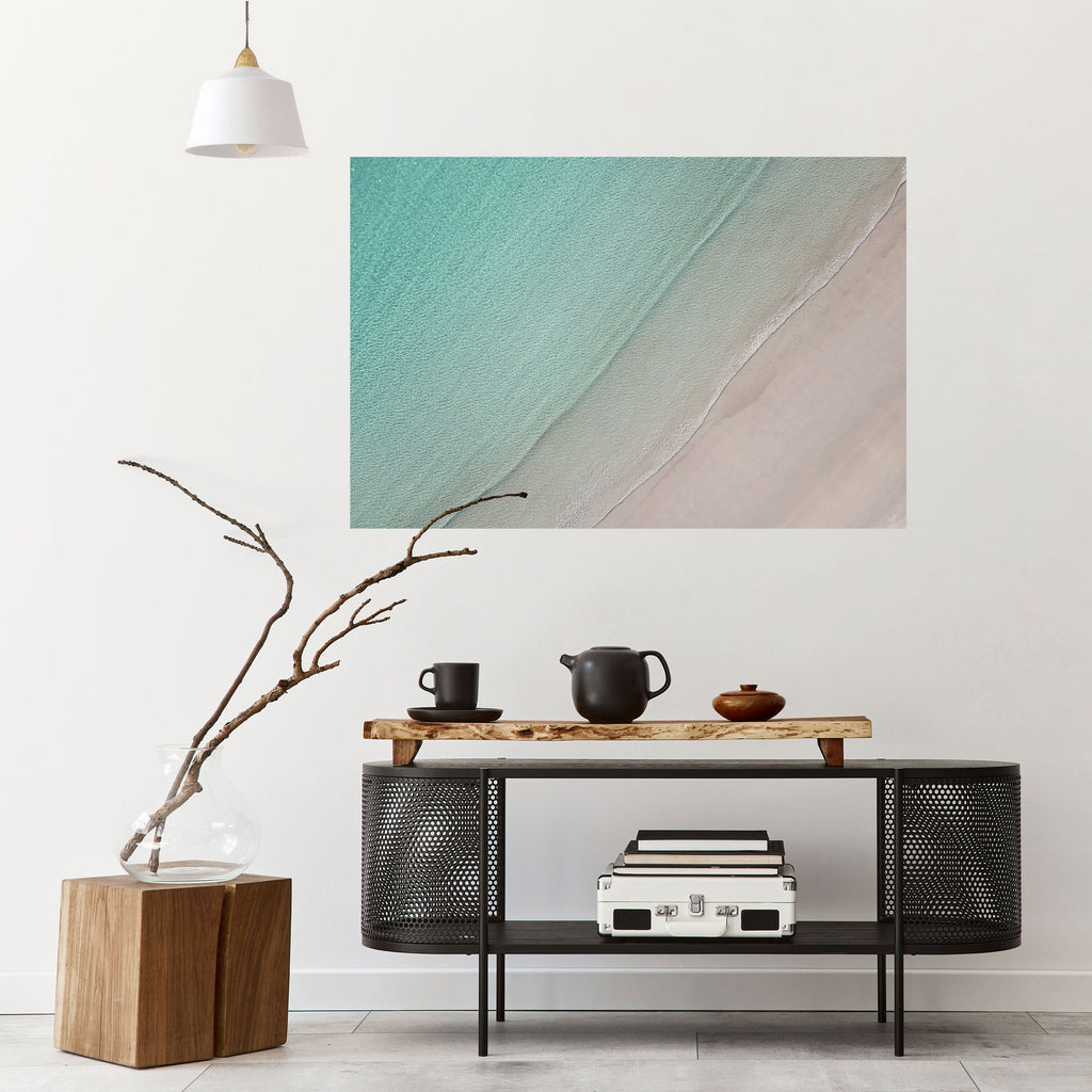 COASTAL CALM ARTISTRY Peel and Stick Horizontal Poster