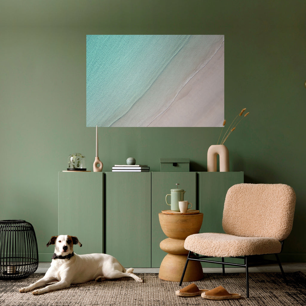 COASTAL CALM ARTISTRY Peel and Stick Horizontal Poster