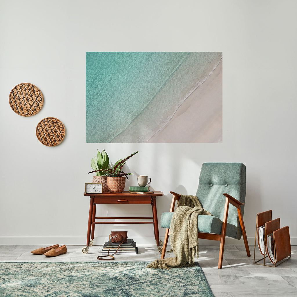 COASTAL CALM ARTISTRY Peel and Stick Horizontal Poster