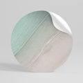 COASTAL CALM ARTISTRY Peel and Stick Round Sticker