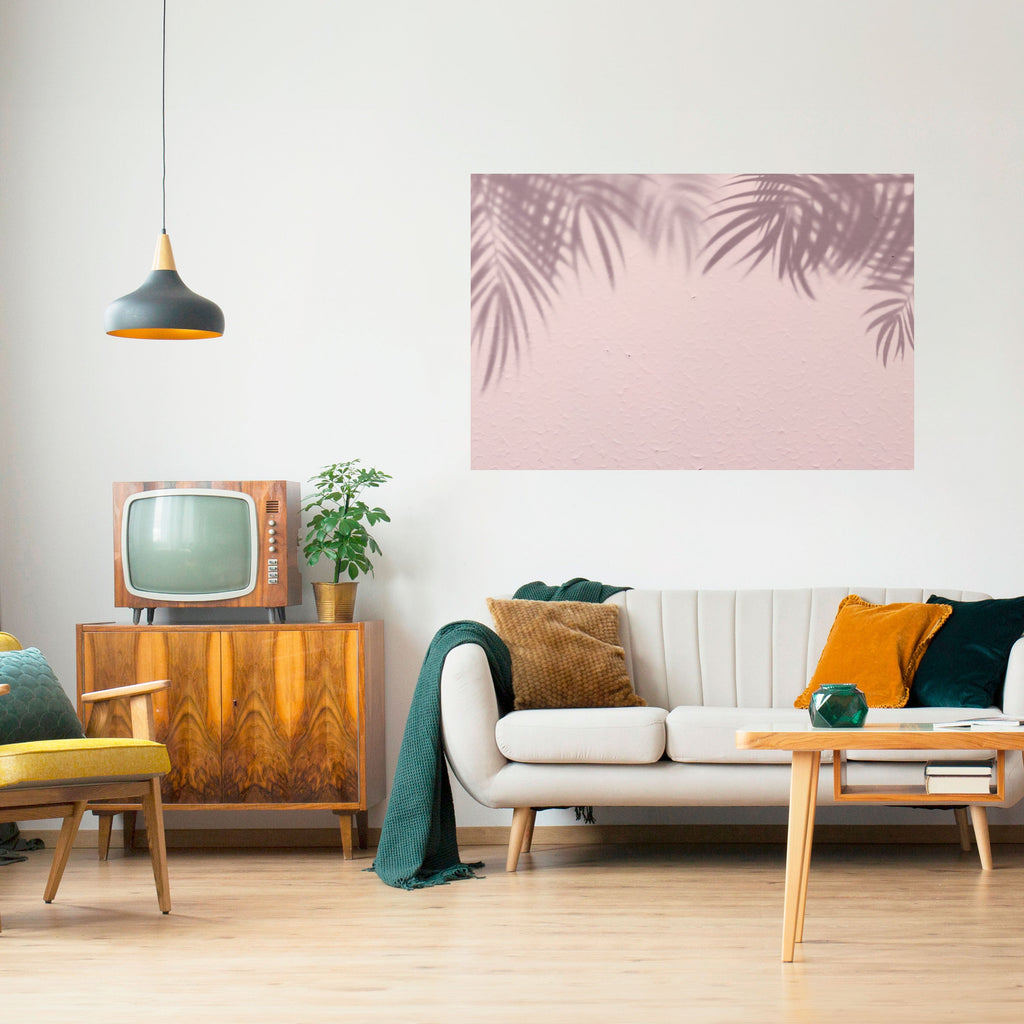 PALM SHADOWS DANCE Peel and Stick Horizontal Poster