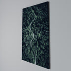 FORESTED SERPENTINE ROUTE Quadro em tela vertical