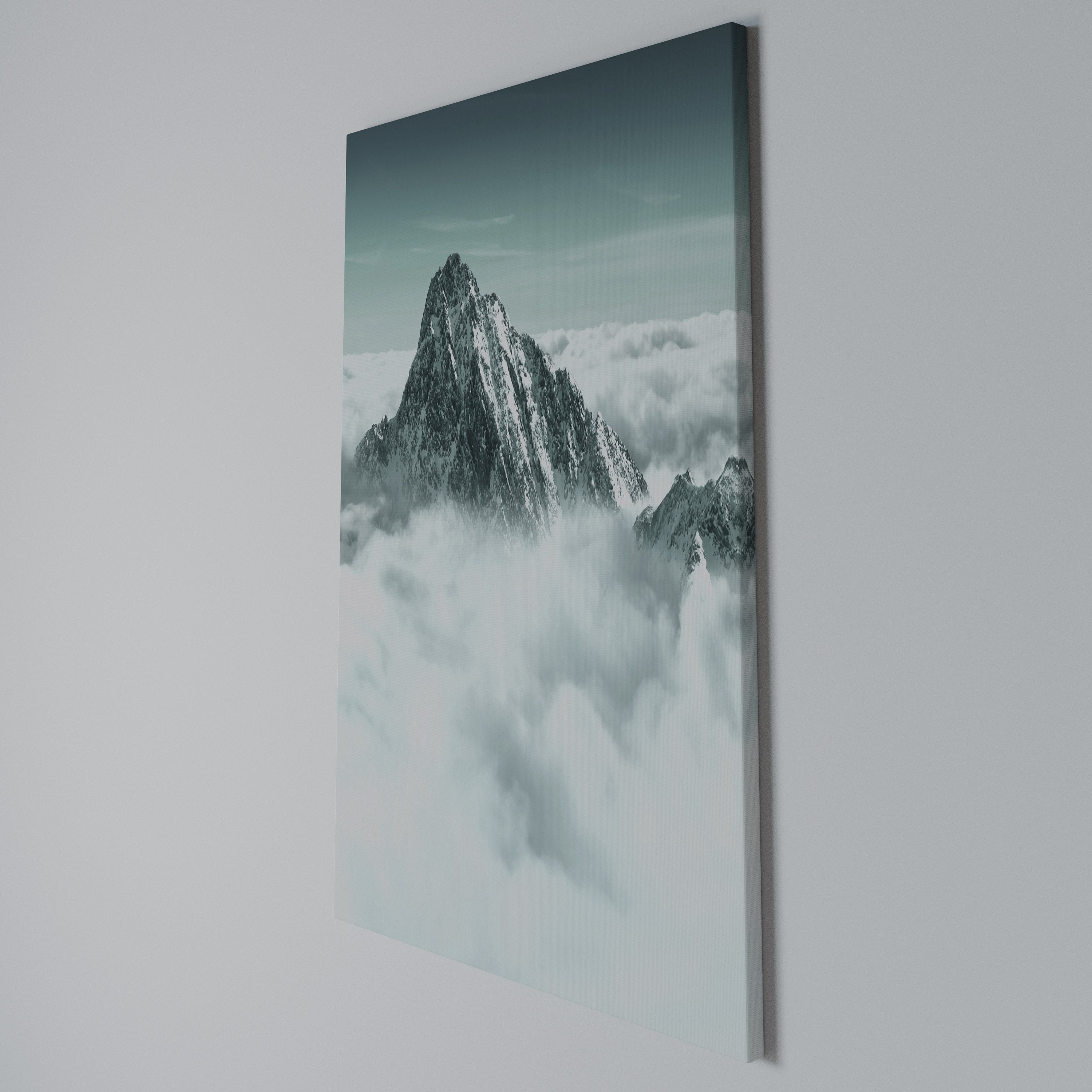 CLOUD-KISSED PEAK Quadro em tela vertical