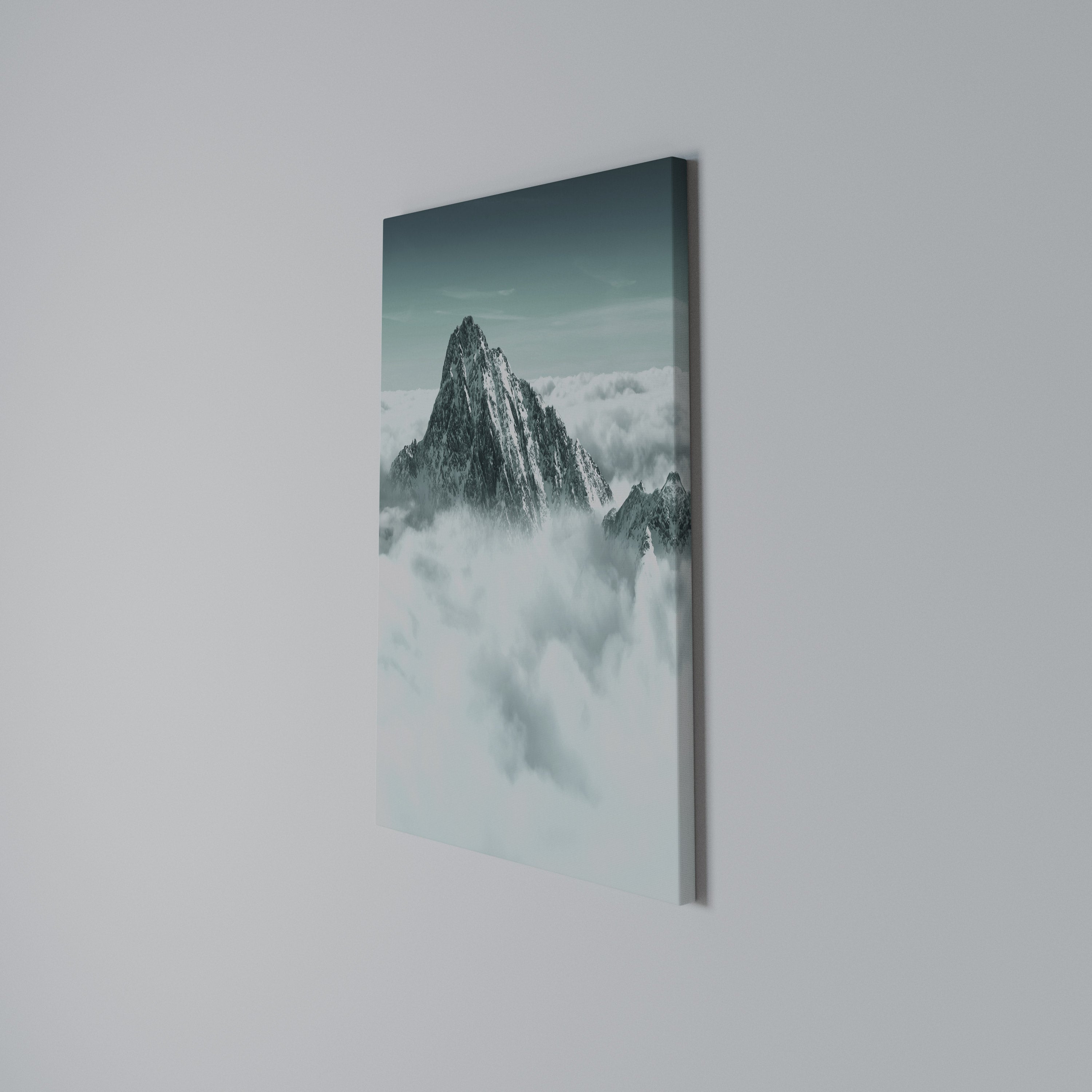 CLOUD-KISSED PEAK Quadro em tela vertical