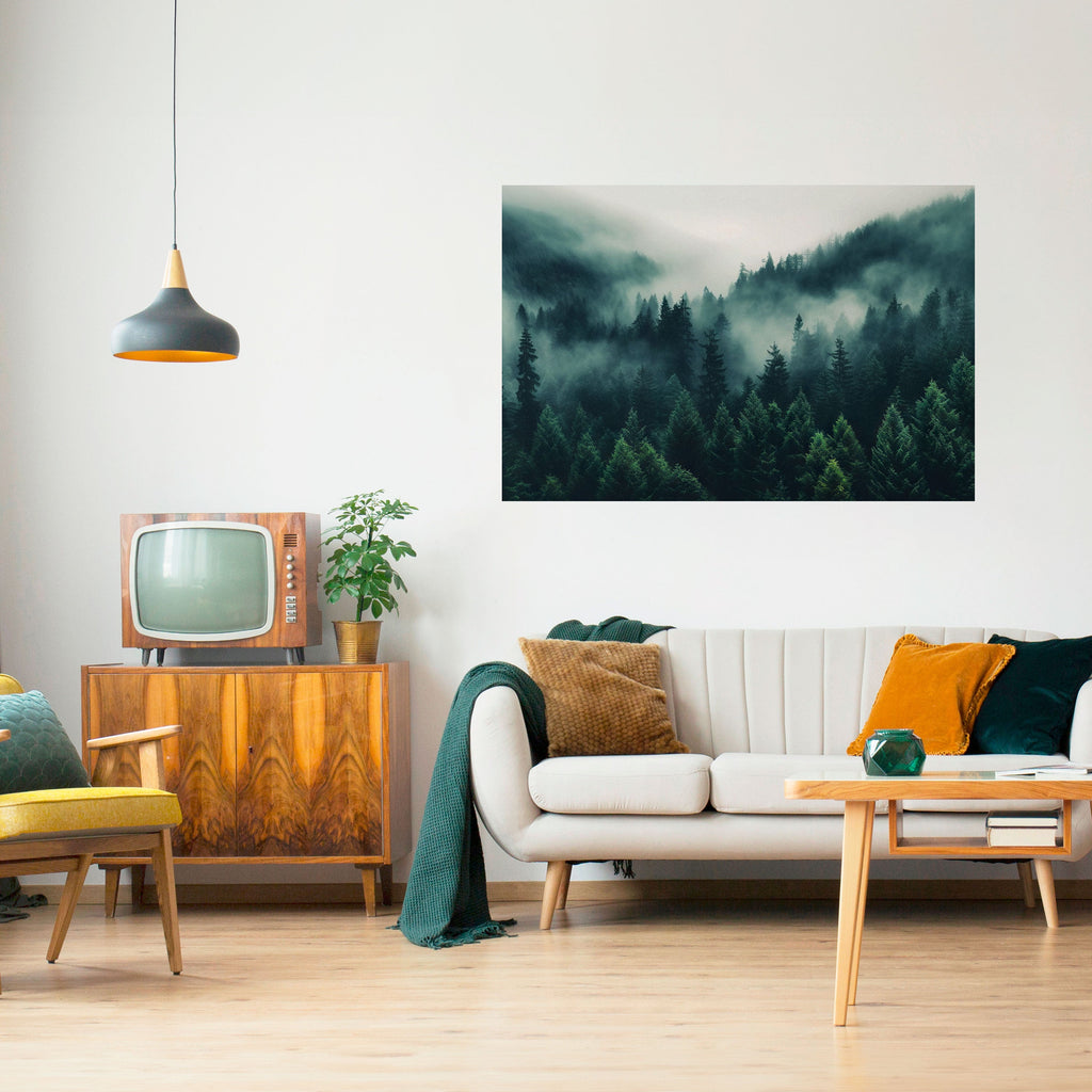 MYSTICAL FOREST WHISPERS Peel and Stick Horizontal Poster