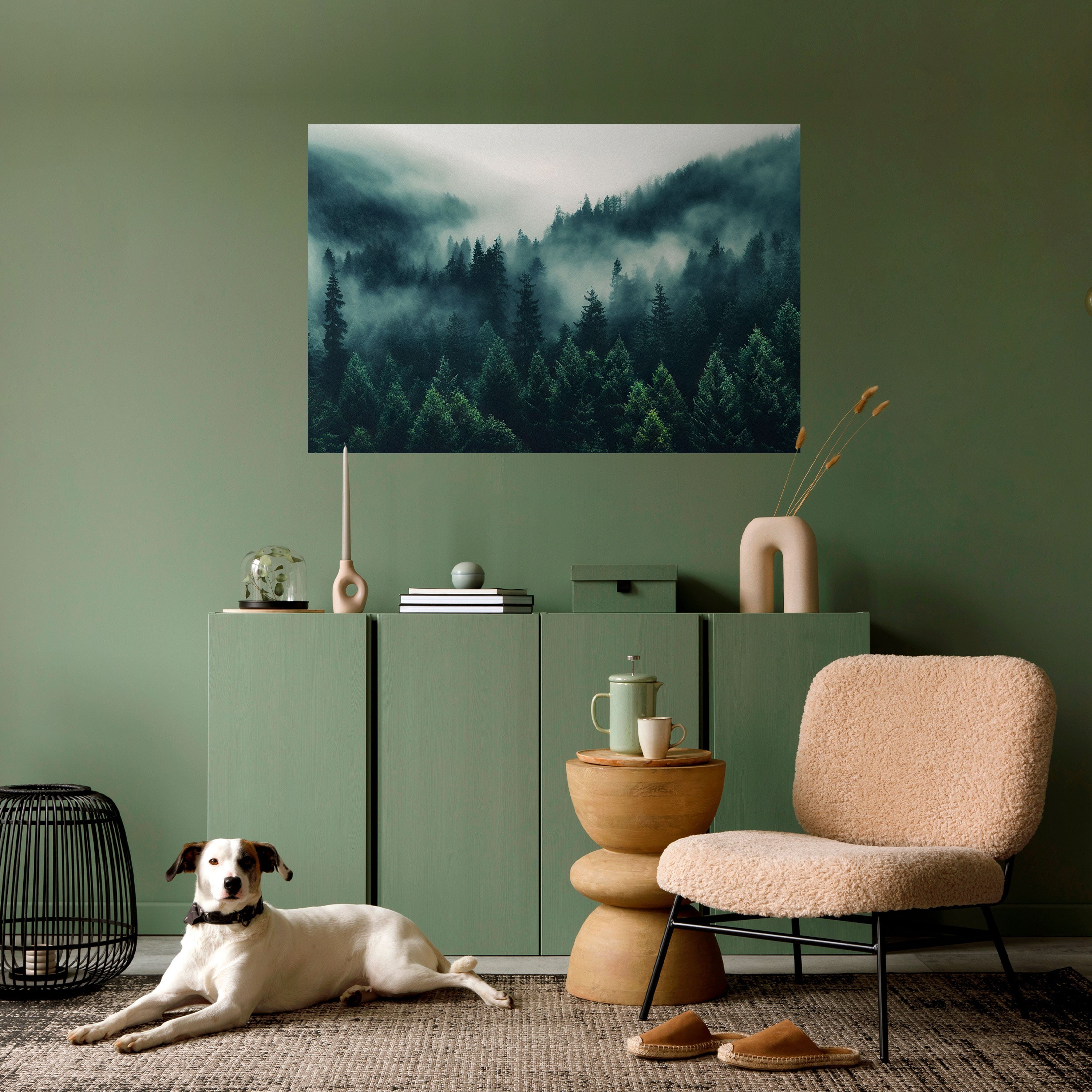 MYSTICAL FOREST WHISPERS Peel and Stick Horizontal Poster