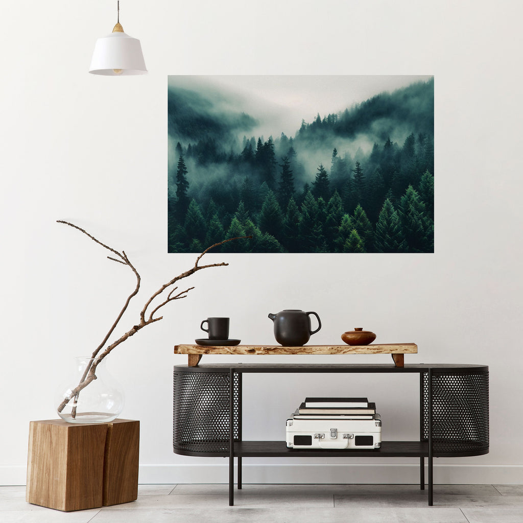 MYSTICAL FOREST WHISPERS Peel and Stick Horizontal Poster