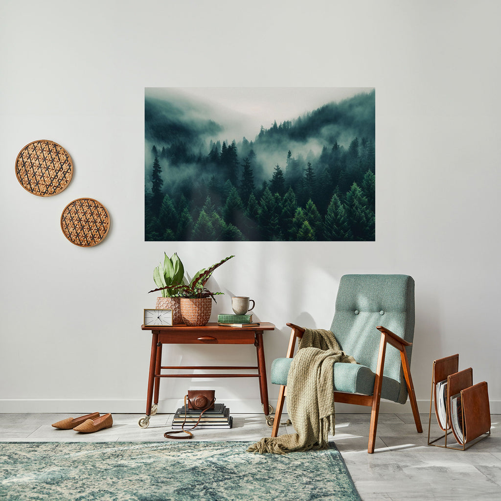 MYSTICAL FOREST WHISPERS Peel and Stick Horizontal Poster