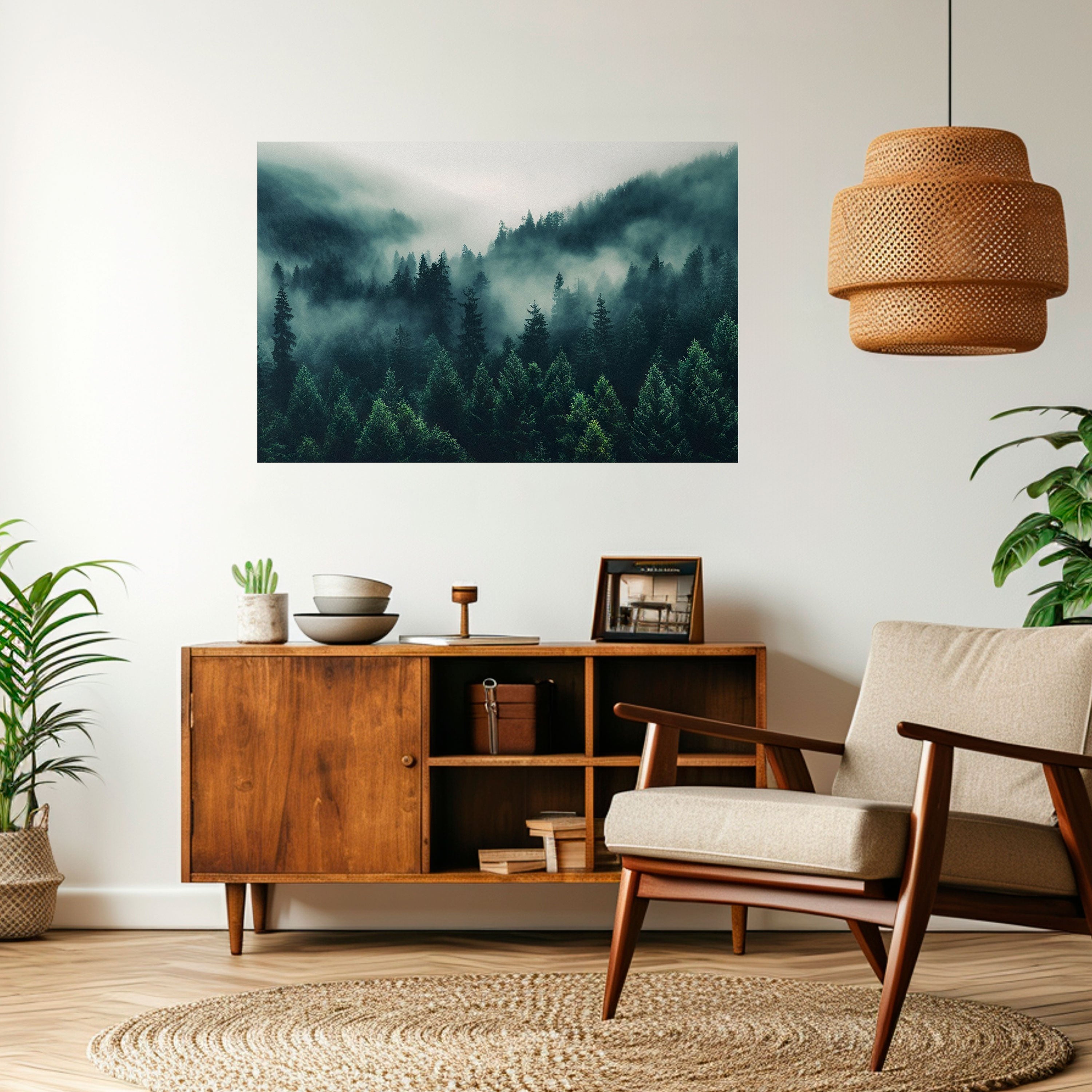MYSTICAL FOREST WHISPERS Peel and Stick Horizontal Poster