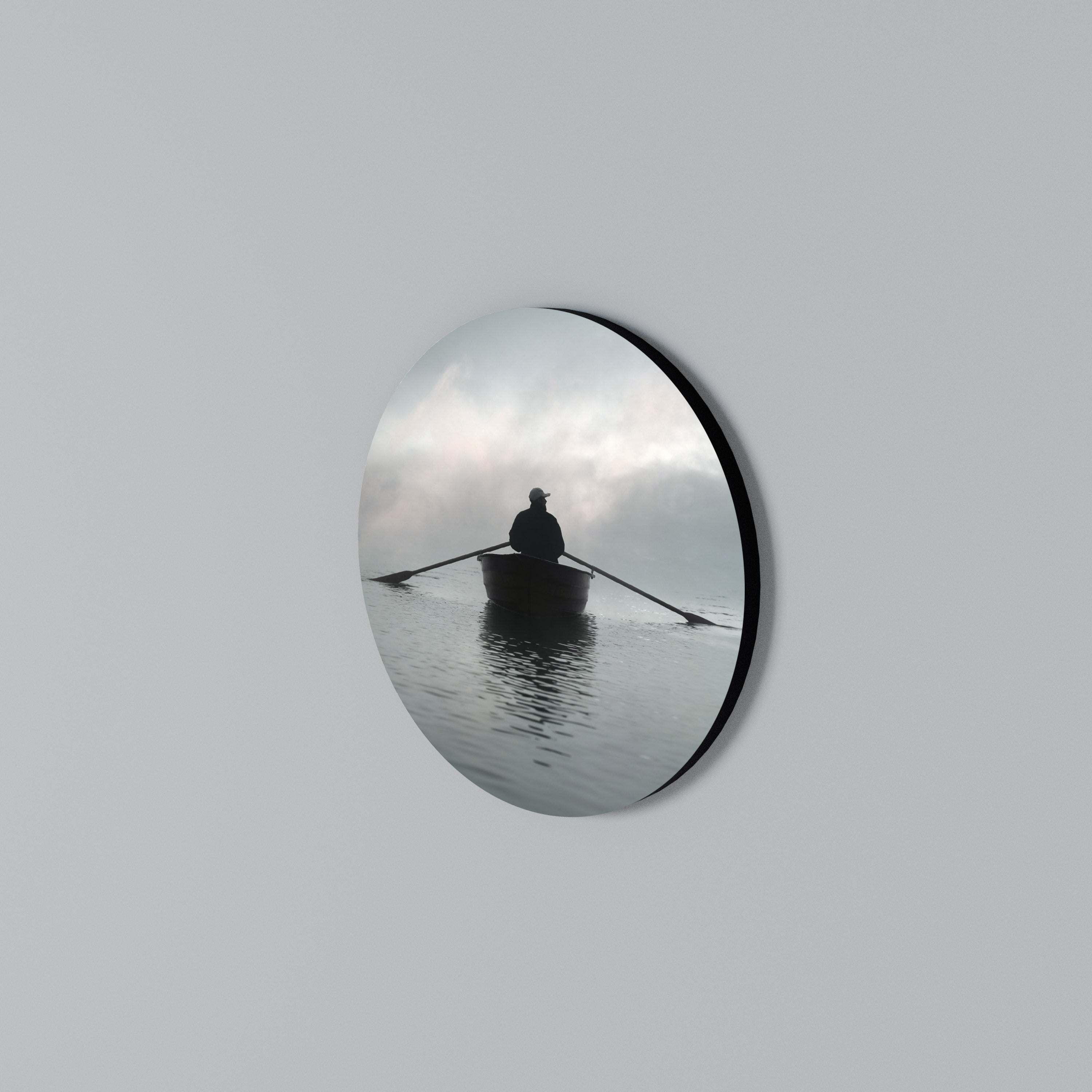 SAIL INTO THE UNKNOWN Arte de Parede Redonda