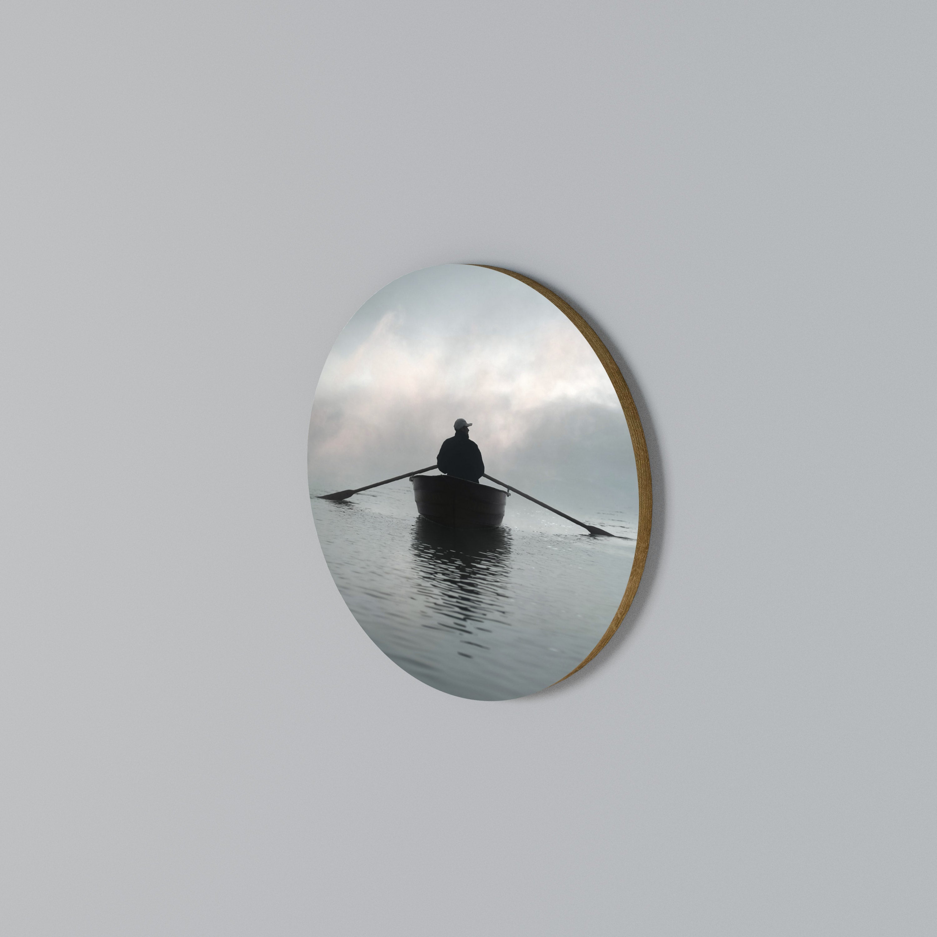 SAIL INTO THE UNKNOWN Arte de Parede Redonda