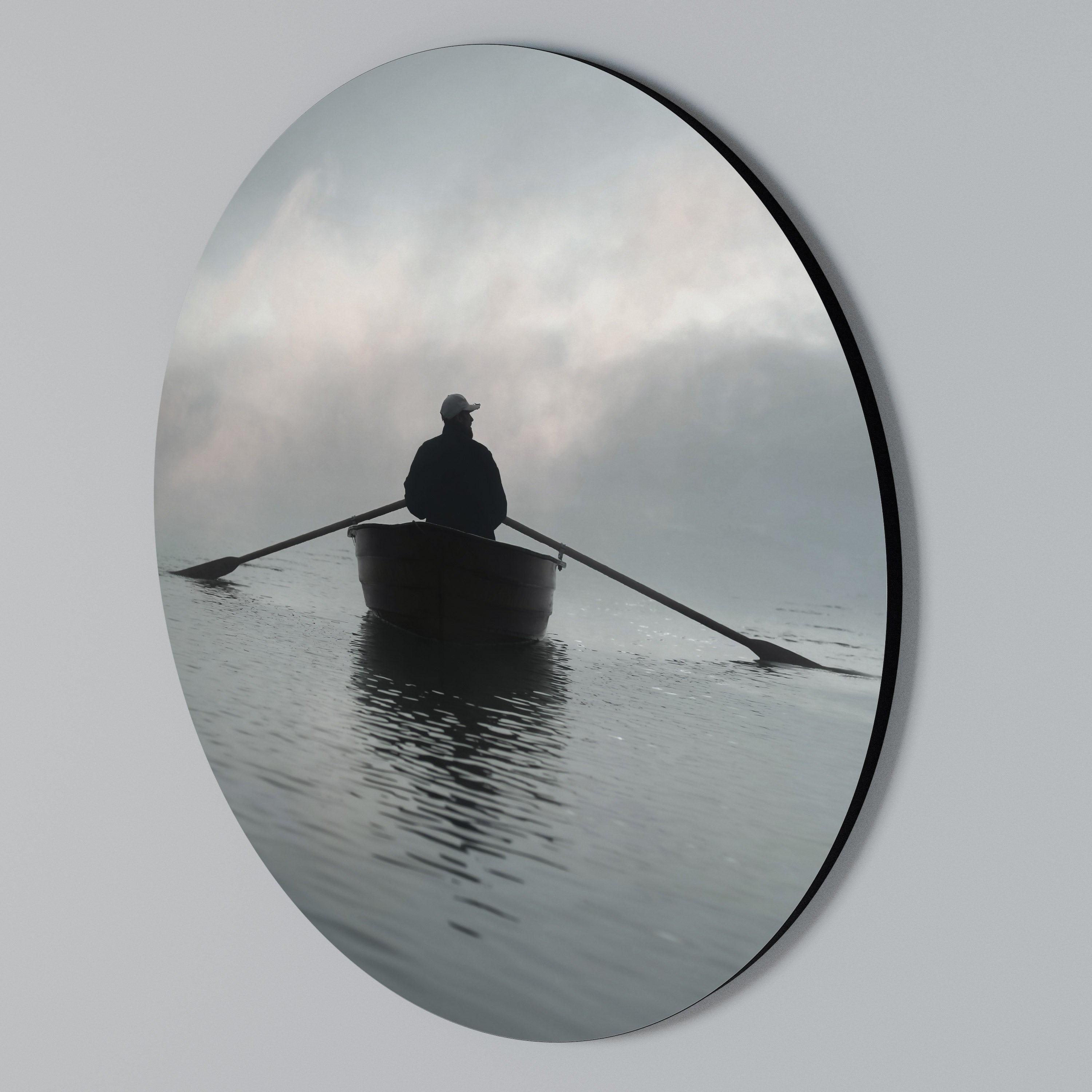 SAIL INTO THE UNKNOWN Arte de Parede Redonda