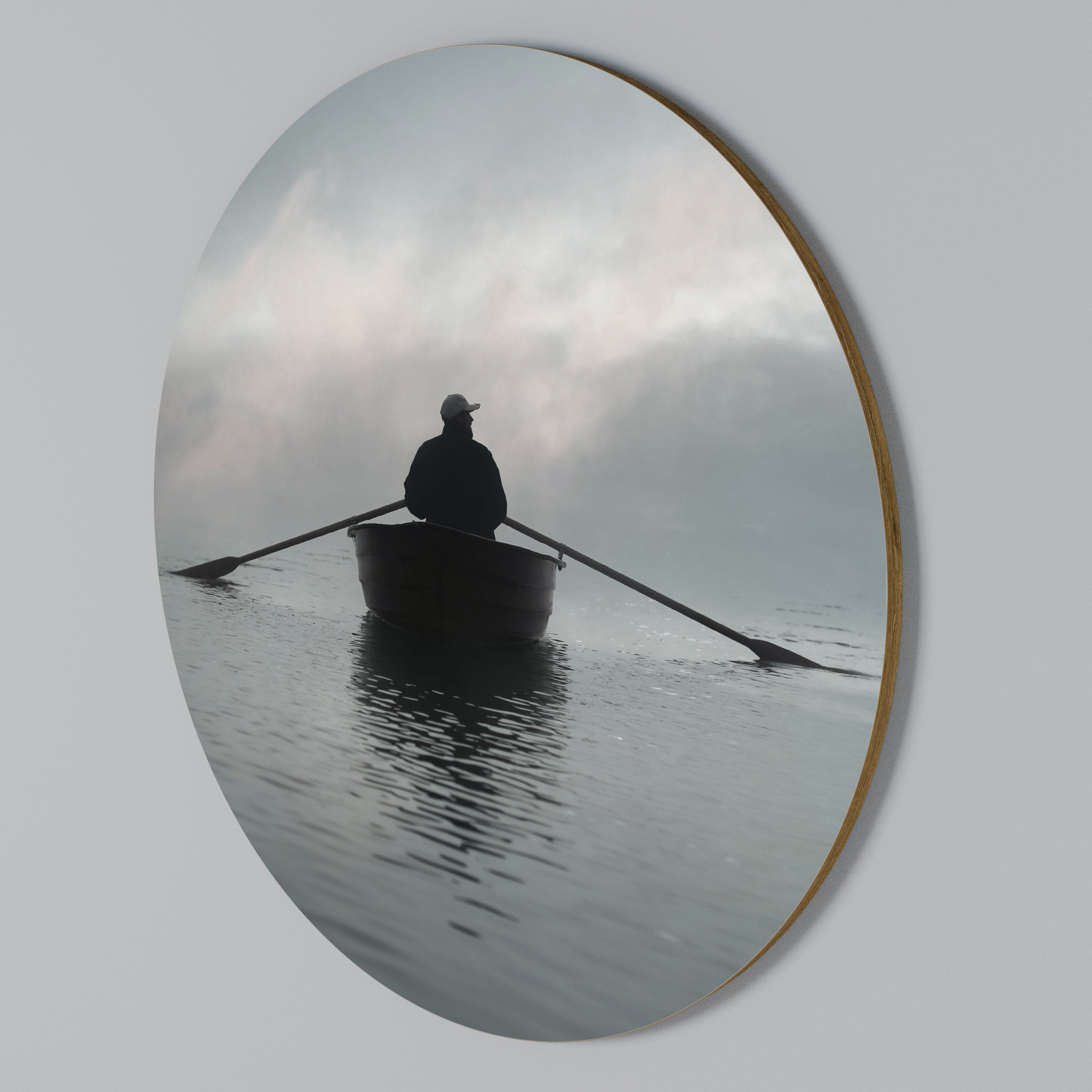 SAIL INTO THE UNKNOWN Arte de Parede Redonda