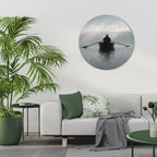 SAIL INTO THE UNKNOWN Quadro Redondo Decorativo
