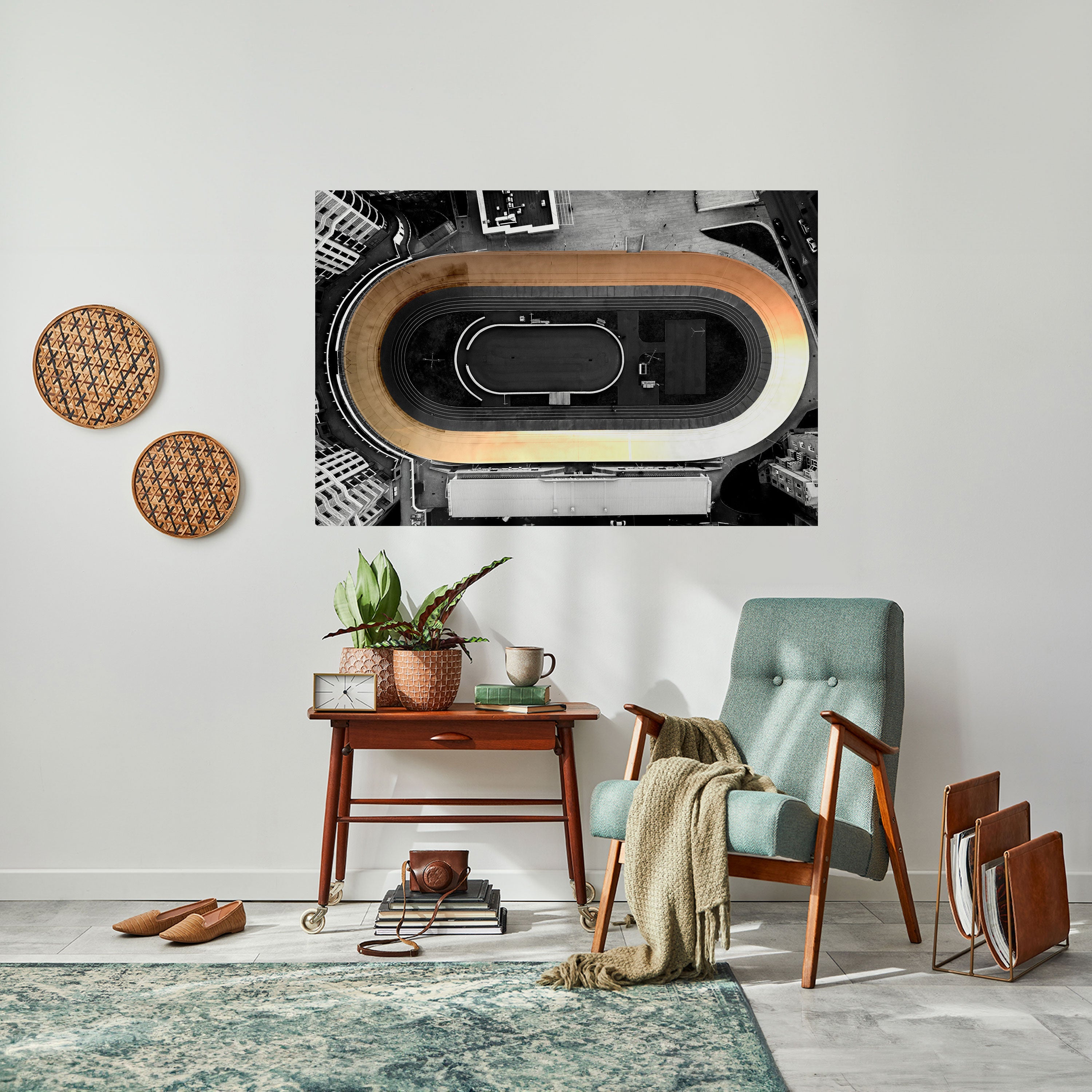 EDGE OF THE TRACK Poster Horizontal Autocolante