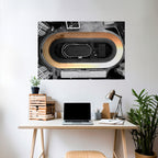 EDGE OF THE TRACK Poster Horizontal Autocolante