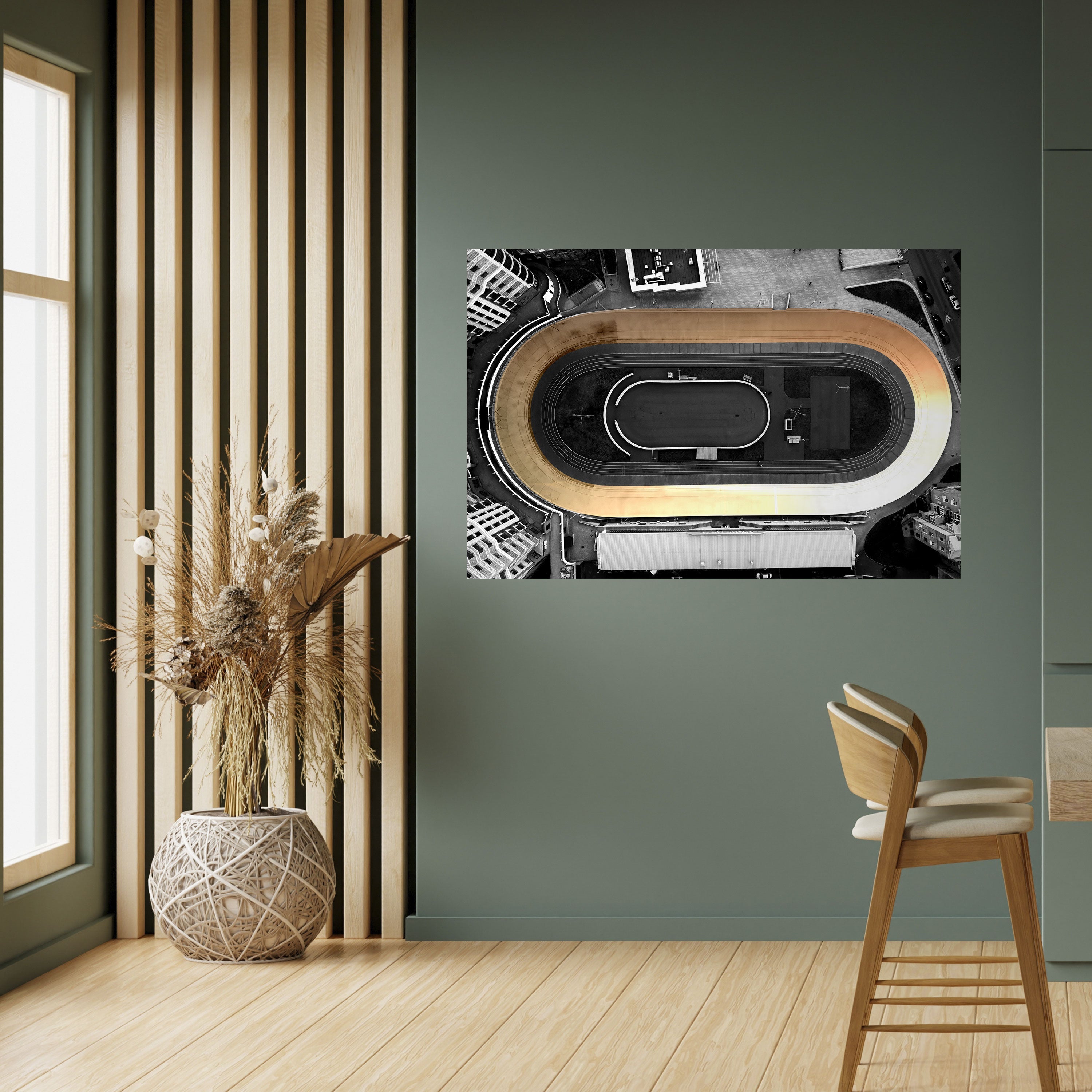 EDGE OF THE TRACK Poster Horizontal Autocolante