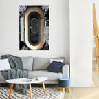 EDGE OF THE TRACK Poster Vertical Autocolante