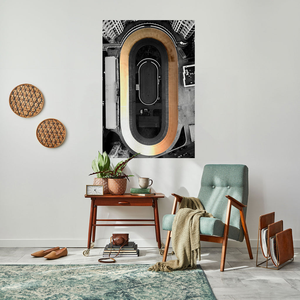 EDGE OF THE TRACK Poster Vertical Autocolante