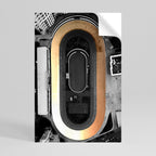 EDGE OF THE TRACK Poster Vertical Autocolante