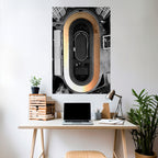 EDGE OF THE TRACK Poster Vertical Autocolante