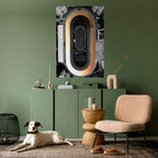 EDGE OF THE TRACK Poster Vertical Autocolante