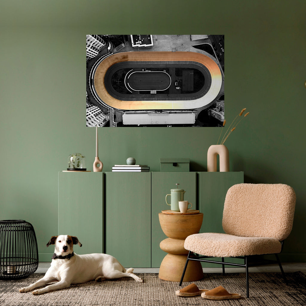 EDGE OF THE TRACK Poster Horizontal Autocolante