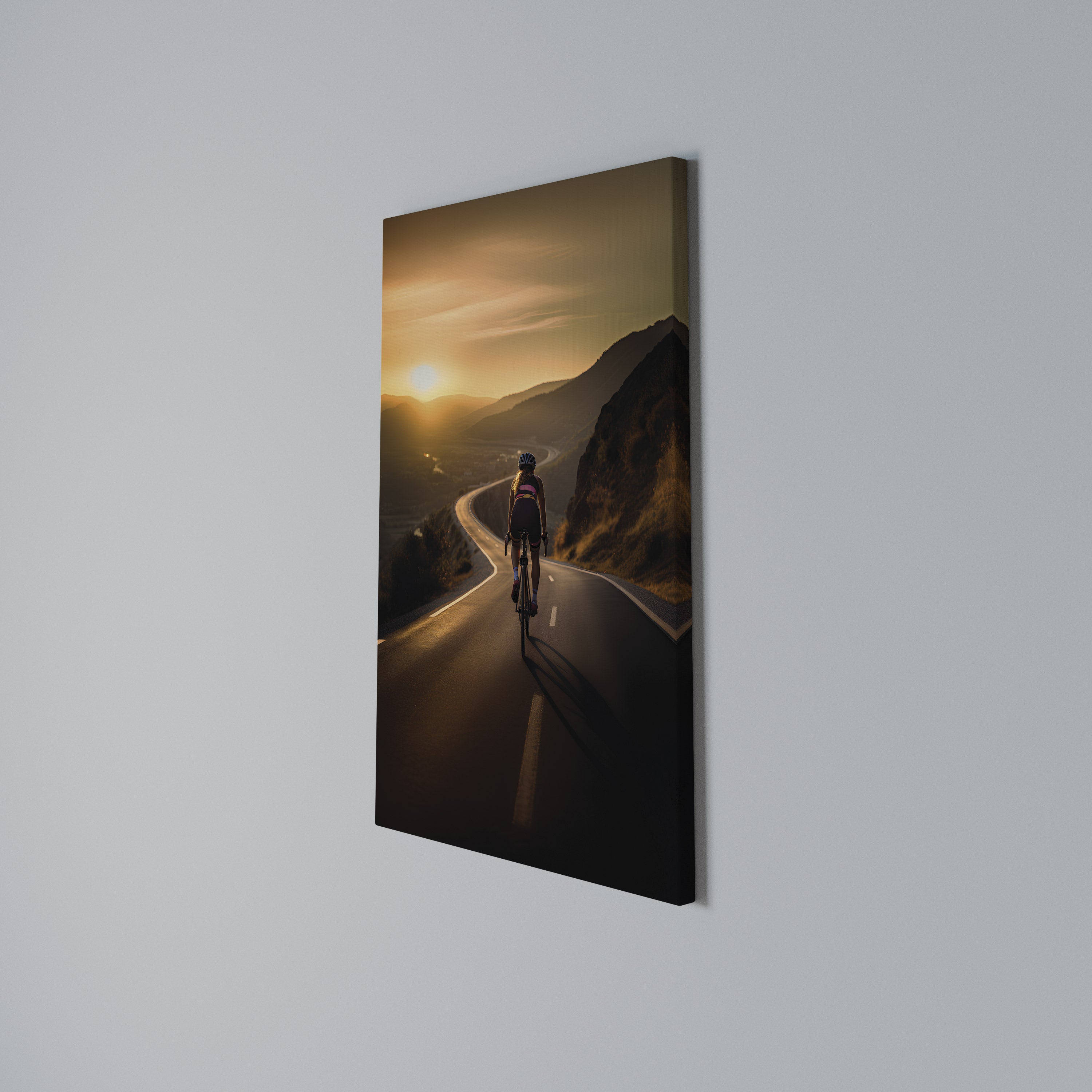 RIDE INTO GOLD Quadro em tela vertical