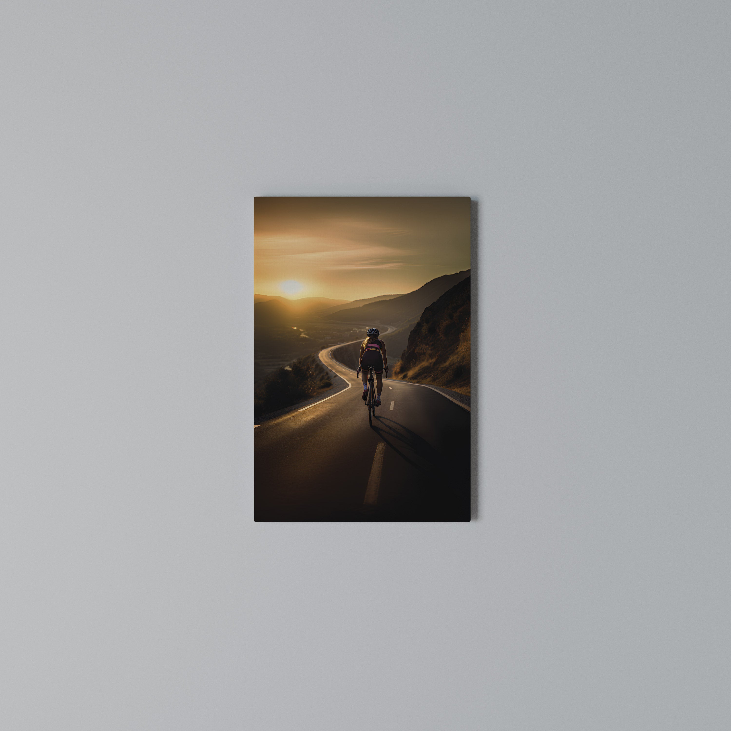 RIDE INTO GOLD Quadro em tela vertical