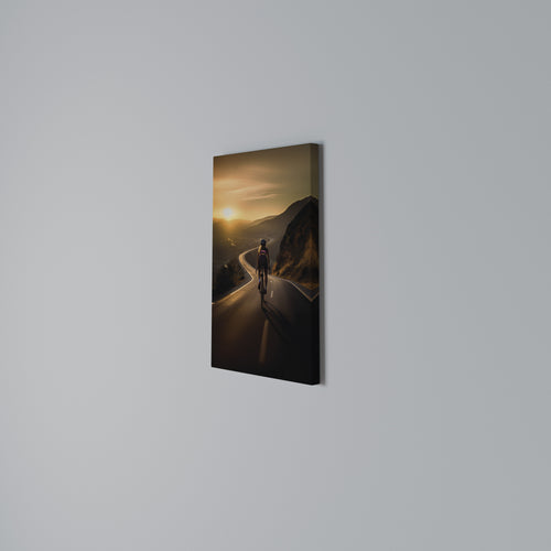 RIDE INTO GOLD Quadro em tela vertical