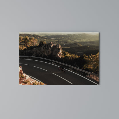 MOUNTAIN ROAD RIDE Horizontal Canvas Print