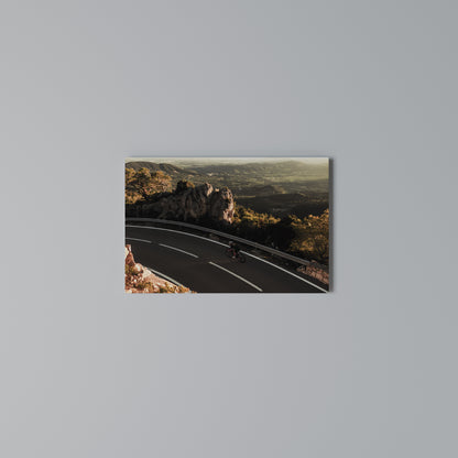 MOUNTAIN ROAD RIDE Horizontal Canvas Print