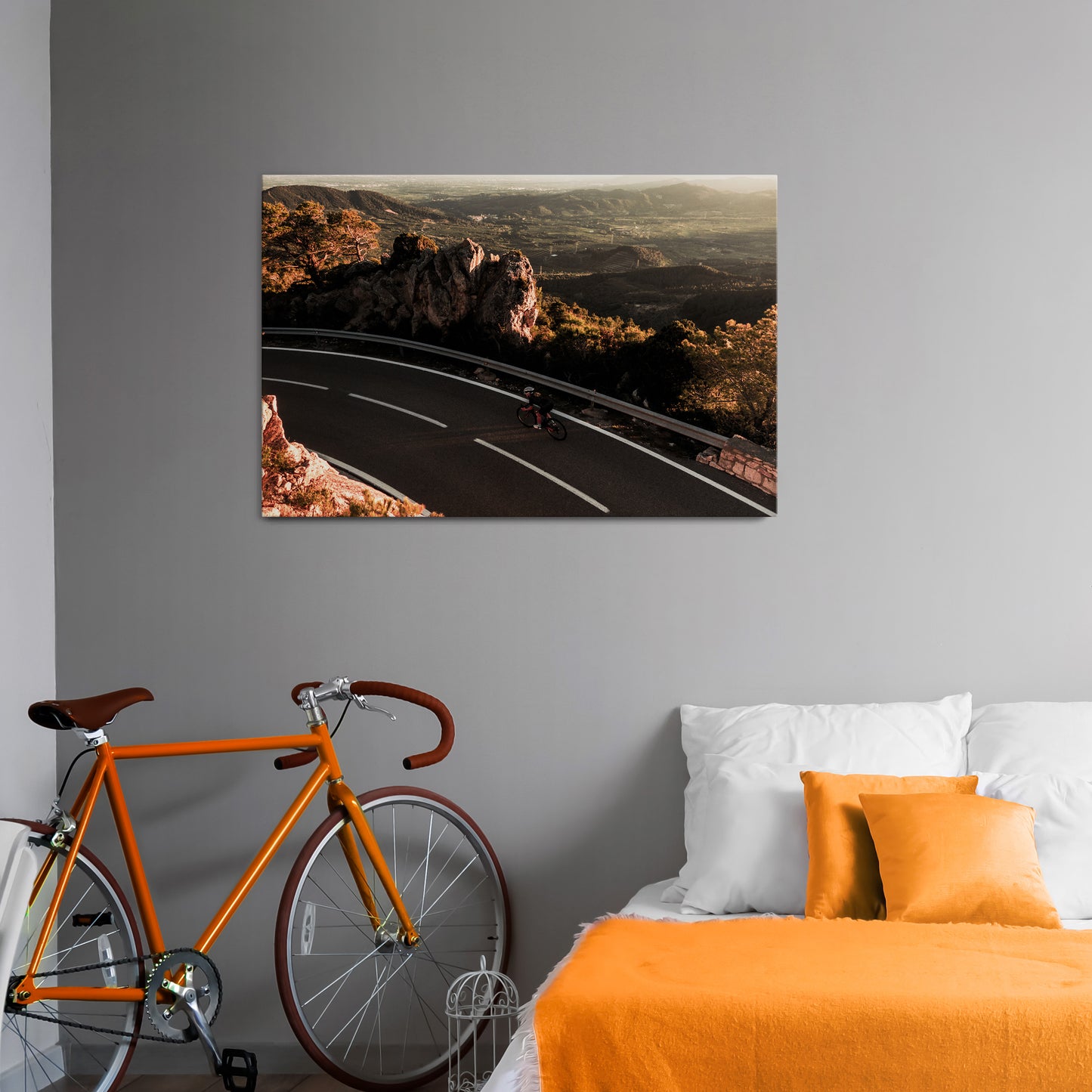 MOUNTAIN ROAD RIDE Horizontal Canvas Print