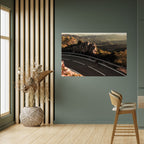 MOUNTAIN ROAD RIDE Peel and Stick Horizontal Poster