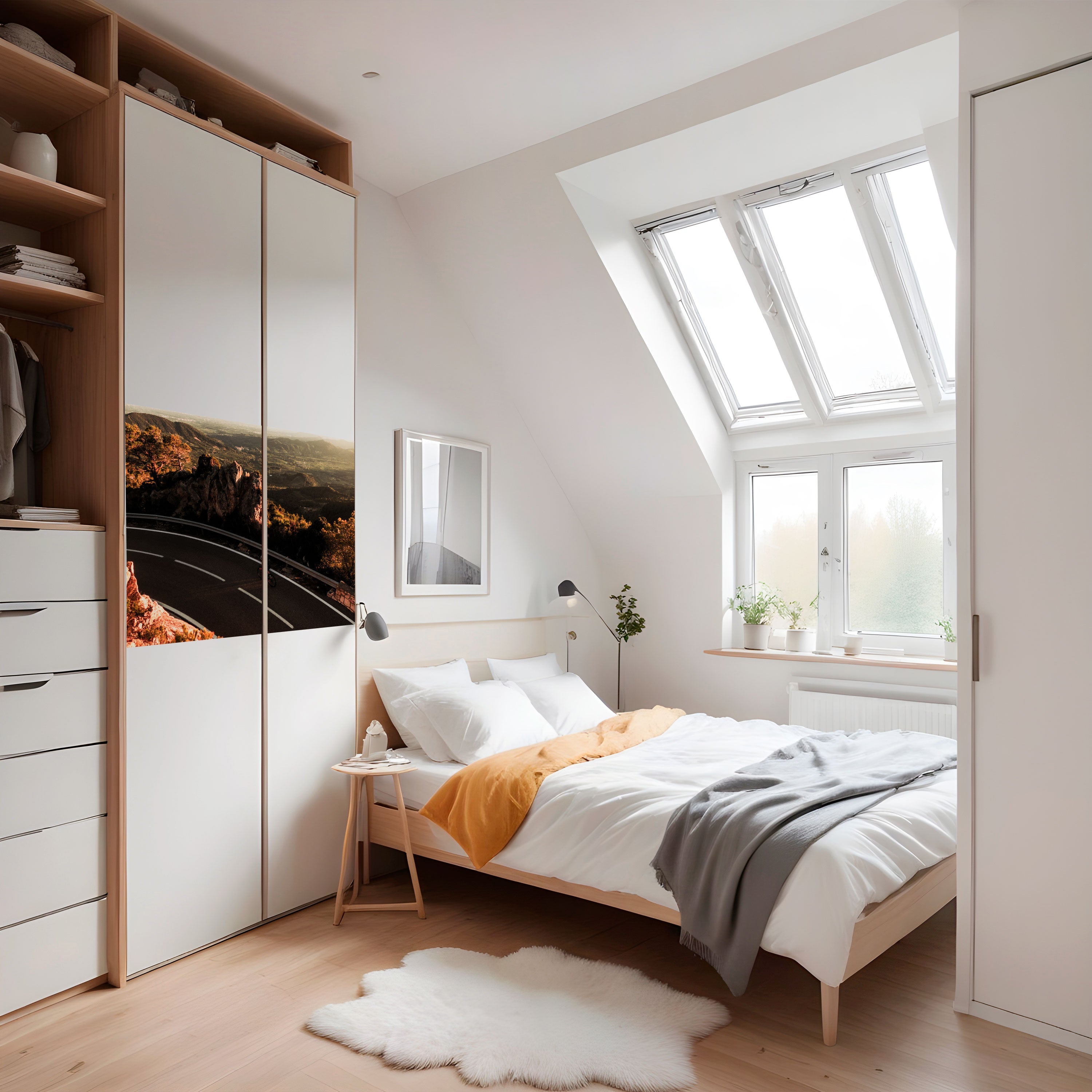 MOUNTAIN ROAD RIDE Peel and Stick Horizontal Poster