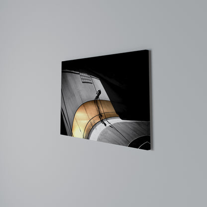 ORANGE ARC AMBIENCE Horizontal Canvas Print