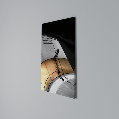 ORANGE ARC AMBIENCE Quadro em tela vertical