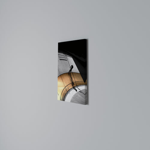 ORANGE ARC AMBIENCE Quadro em tela vertical