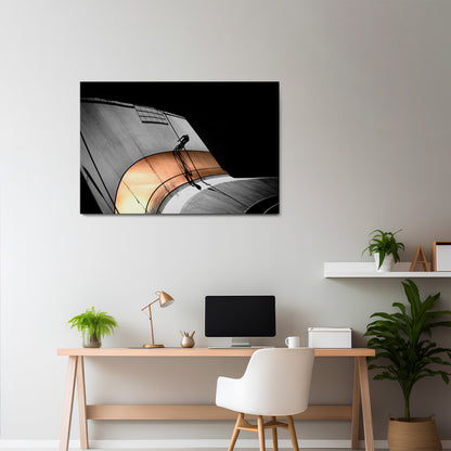 ORANGE ARC AMBIENCE Horizontal Canvas Print