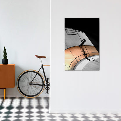 ORANGE ARC AMBIENCE Quadro em tela vertical