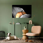 ORANGE ARC AMBIENCE Peel and Stick Horizontal Poster