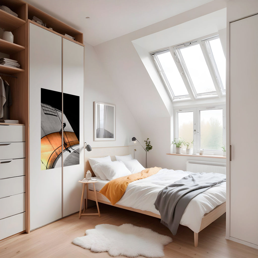 ORANGE ARC AMBIENCE Peel and Stick Vertical Poster