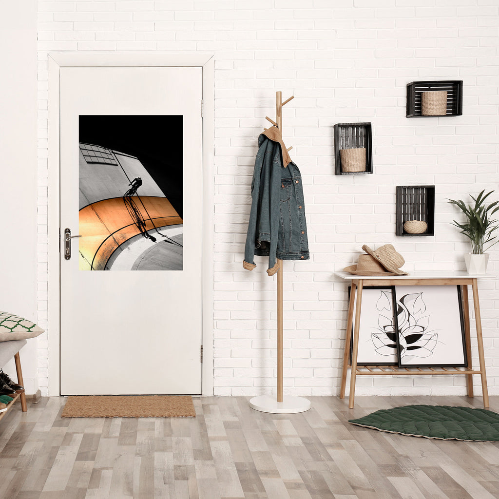 ORANGE ARC AMBIENCE Peel and Stick Vertical Poster