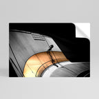 ORANGE ARC AMBIENCE Peel and Stick Horizontal Poster