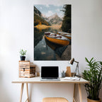 TRANQUIL LAKE JOURNEY Poster Vertical Autocolante